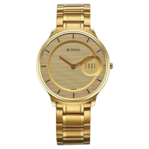 Titan Edge Premium Gold Stainless Steel Watch