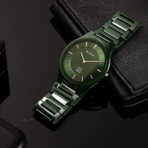 Titan Edge Dark Green Premium Lifestyle Watch