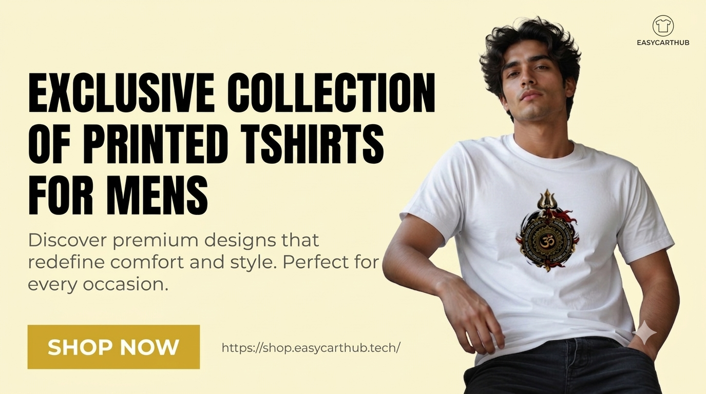 Printed T-Shirts for Men – Stylish & Trendy Graphic Tees