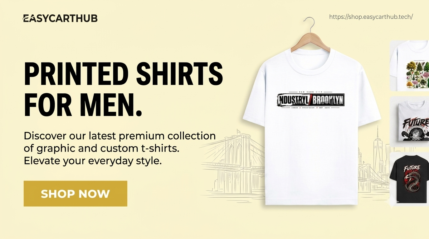 Printed T-Shirts for Men – Stylish & Trendy Graphic Tees